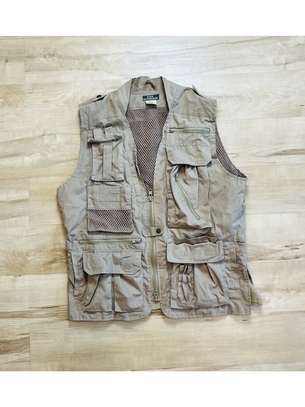 Fox Outdoor Multipocket Utility Vest Size M Outdoor Fishing Hiking MeshBack